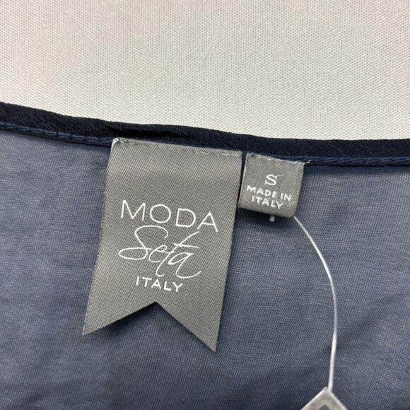 NWT Moda Seta Italy Women Blouse Top Shirt Size Small Built-in Tank D006 -13 - Picture 8 of 16